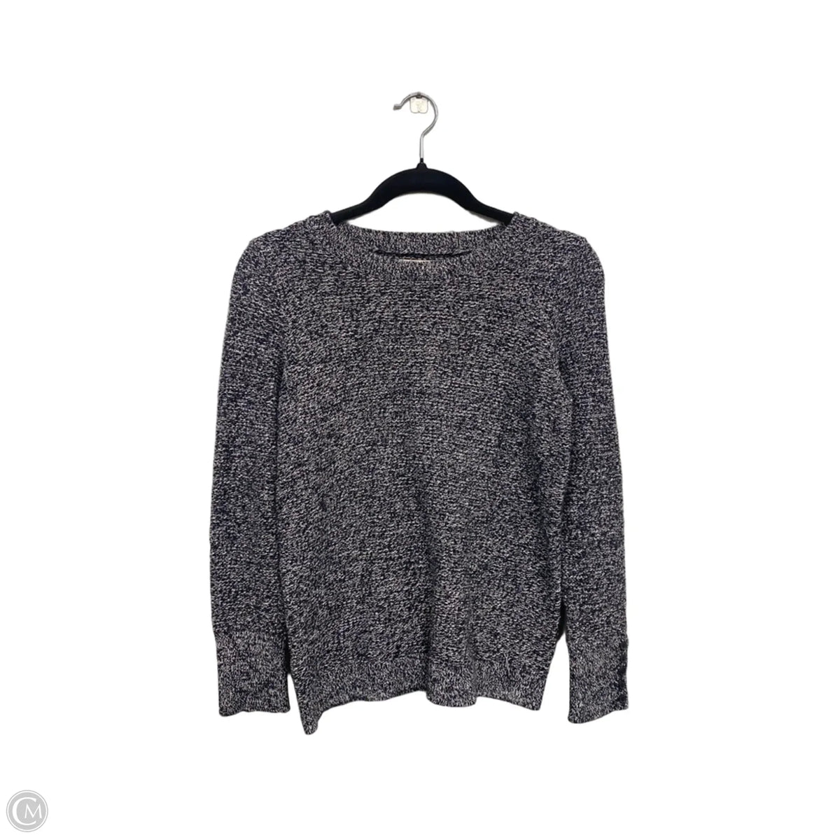 Sweater By Loft In Black & White, Size: Lp