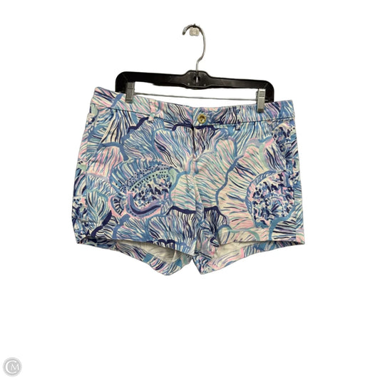 Shorts Designer By Lilly Pulitzer In Blue & Pink, Size: 10