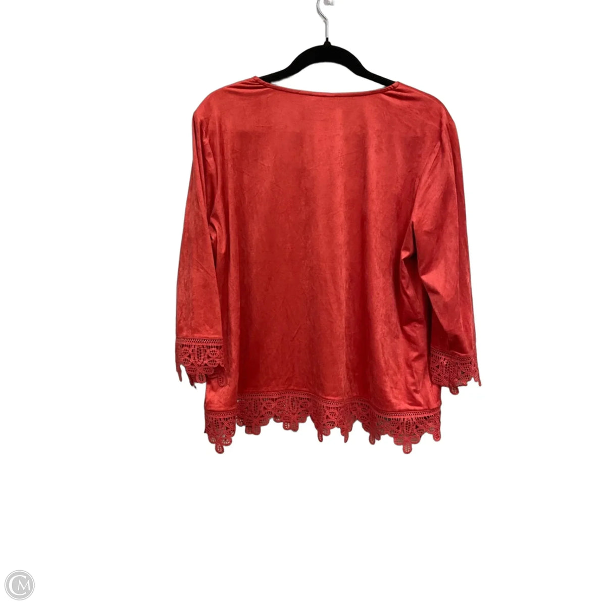 Top 3/4 Sleeve By Ruby Rd In Coral, Size: Lp