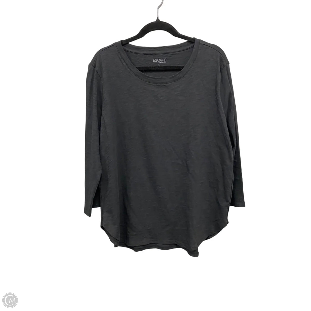 Top Long Sleeve Basic By Clothes Mentor In Black, Size: L