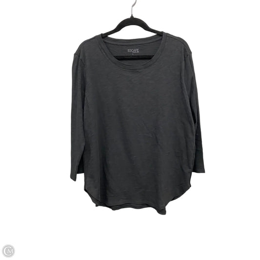 Top Long Sleeve Basic By Clothes Mentor In Black, Size: L