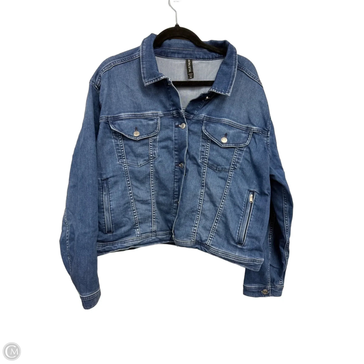Jacket Denim By Athleta In Blue, Size: 1x