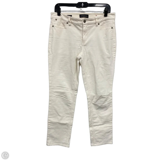 Pants Corduroy By Talbots In Cream, Size: 8p