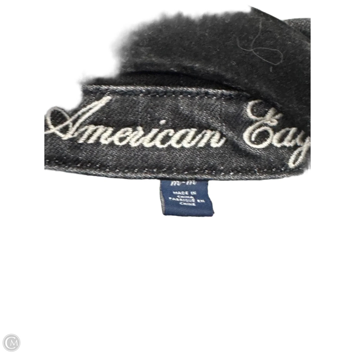 Jacket Denim By American Eagle In Black, Size: M