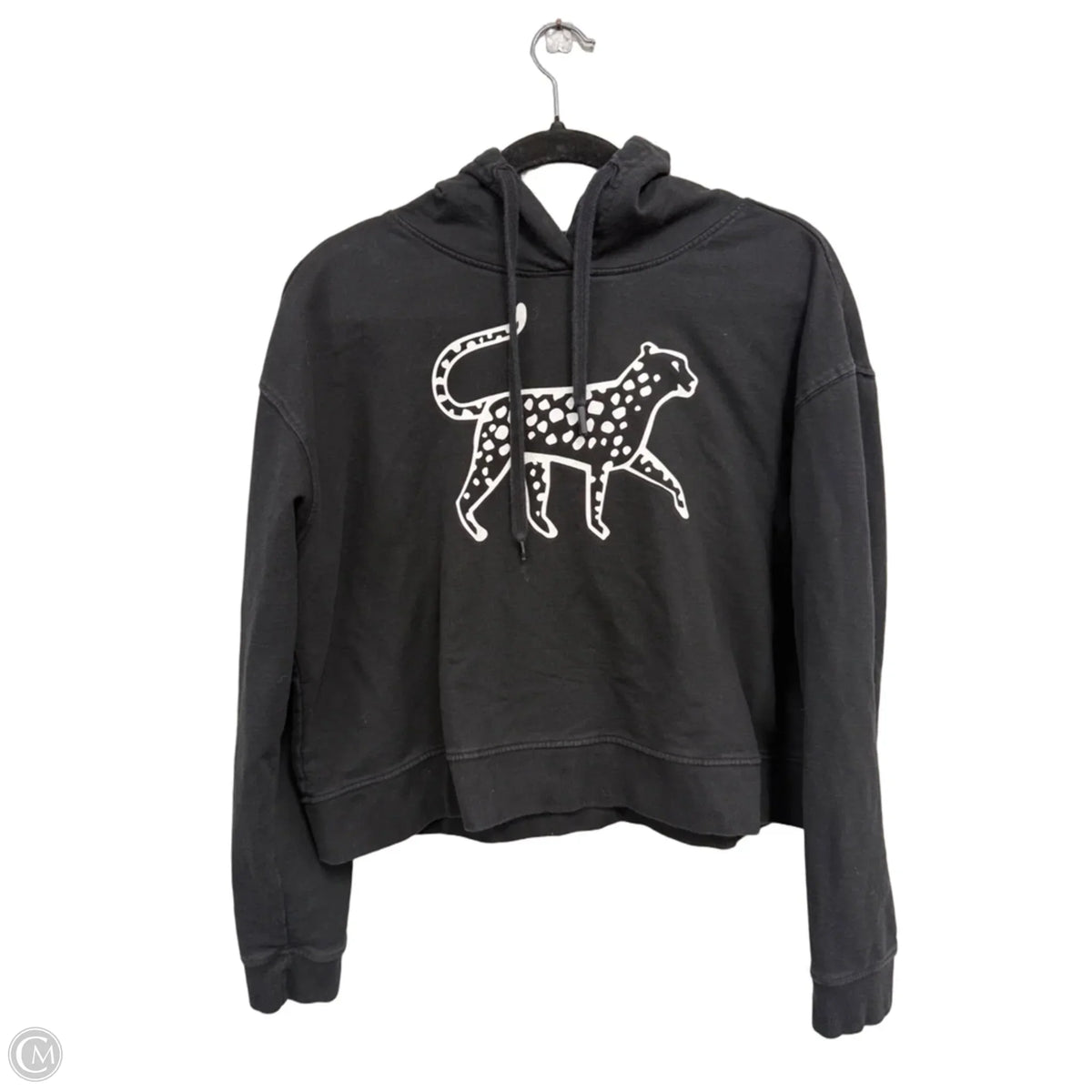 Sweatshirt Hoodie By Printfresh In Black, Size: S