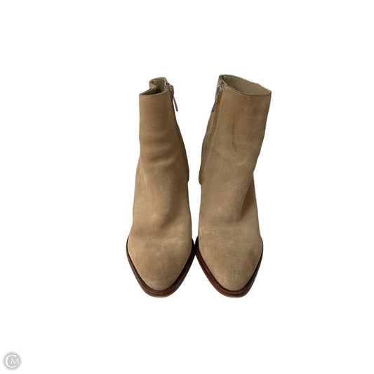 Boots Ankle Heels By Sam Edelman In Tan, Size: 8.5