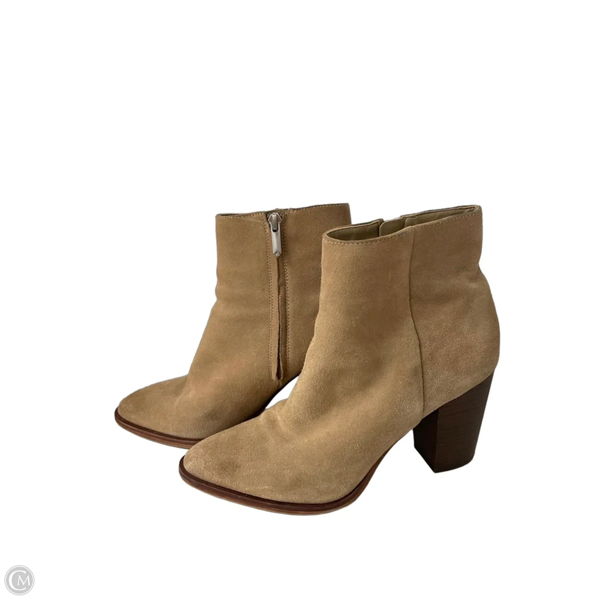 Boots Ankle Heels By Sam Edelman In Tan, Size: 8.5
