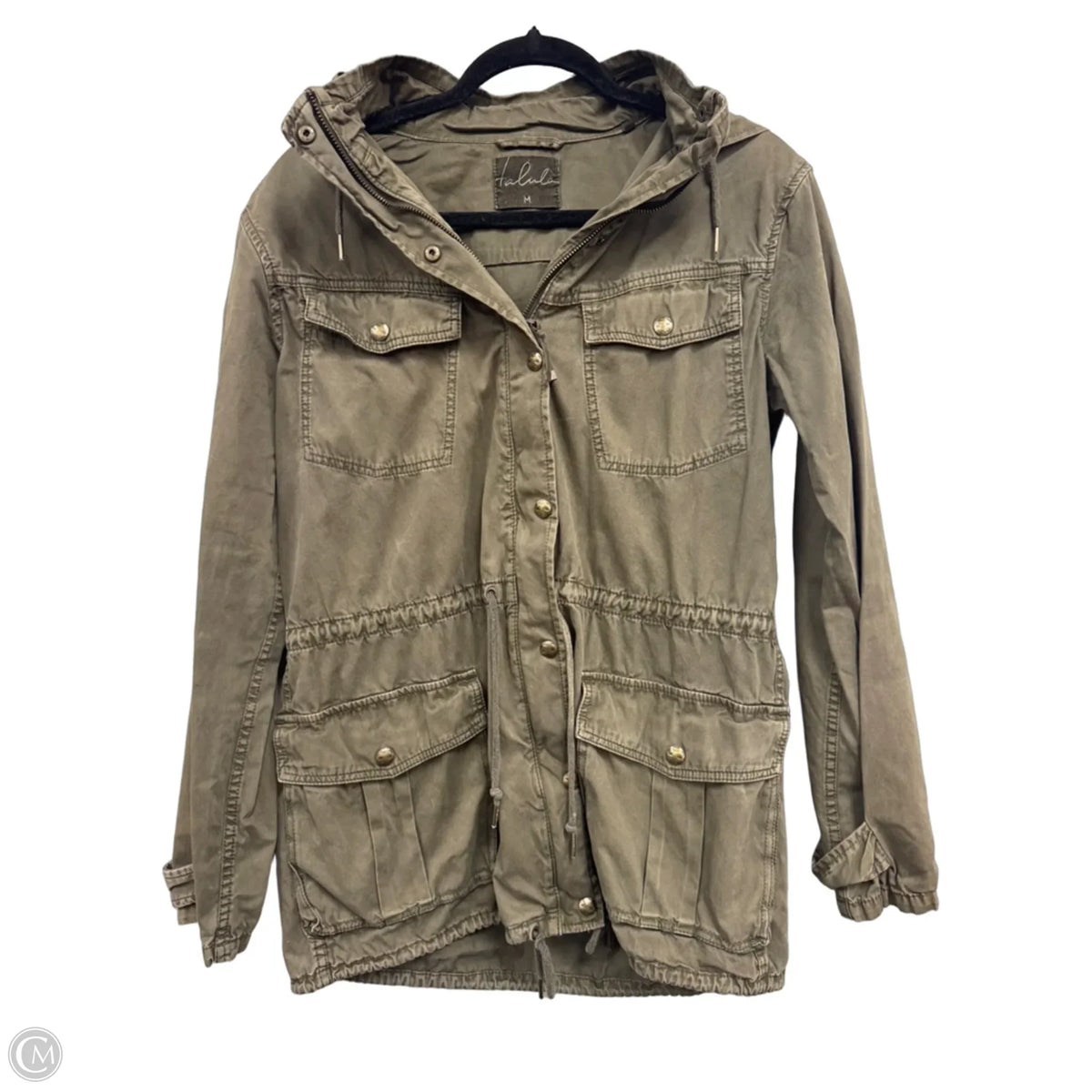 Jacket Utility By Clothes Mentor In Green, Size: M