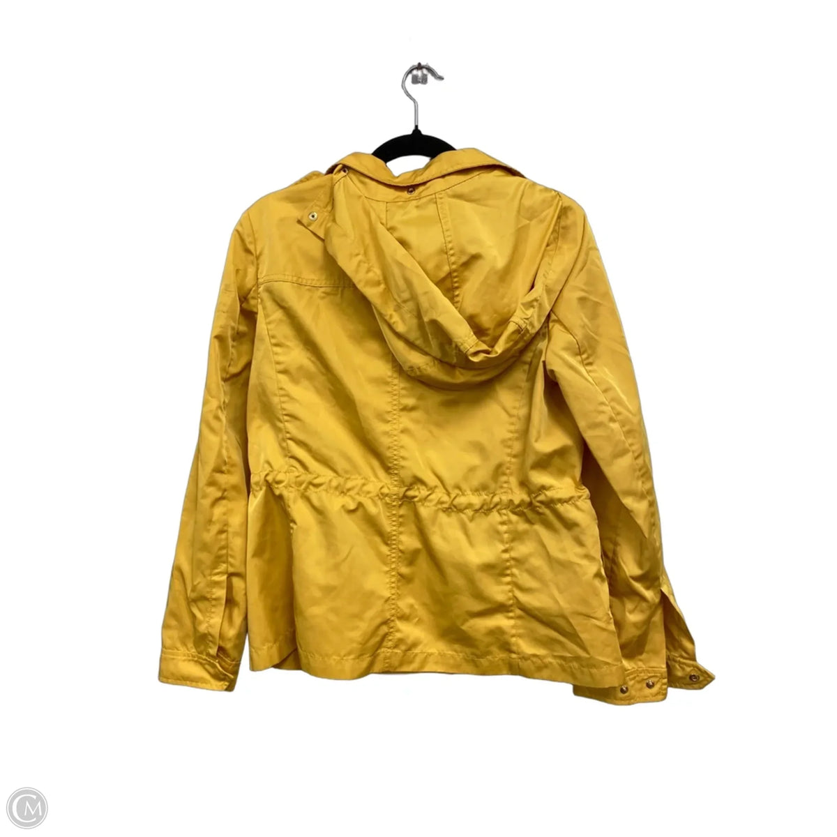 Coat Raincoat By Talbots In Gold, Size: 8