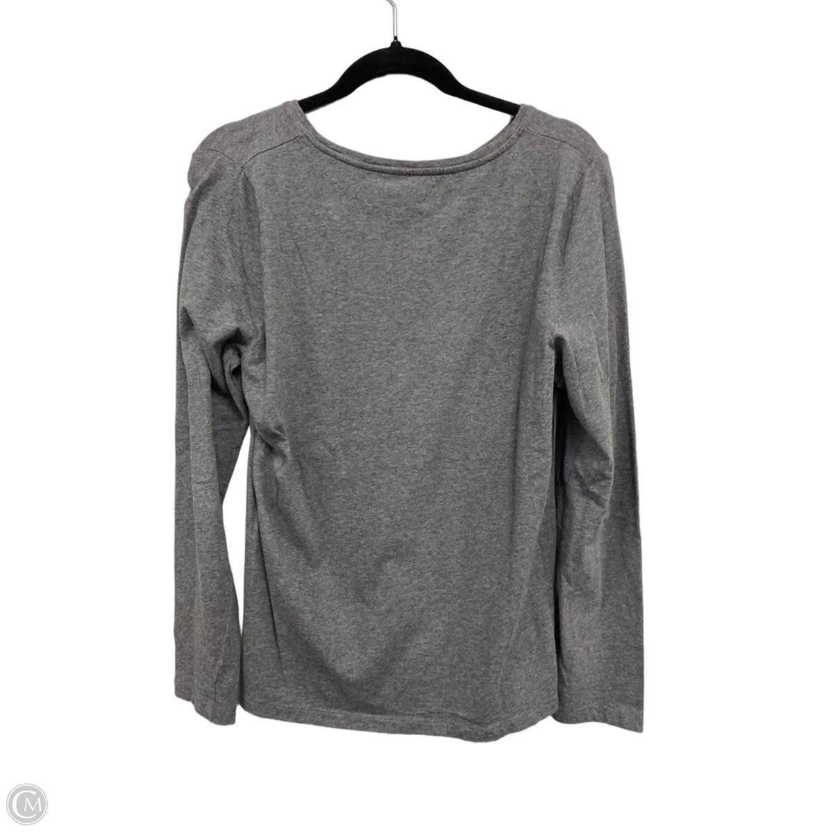 Top Long Sleeve Basic By Talbots In Grey, Size: L