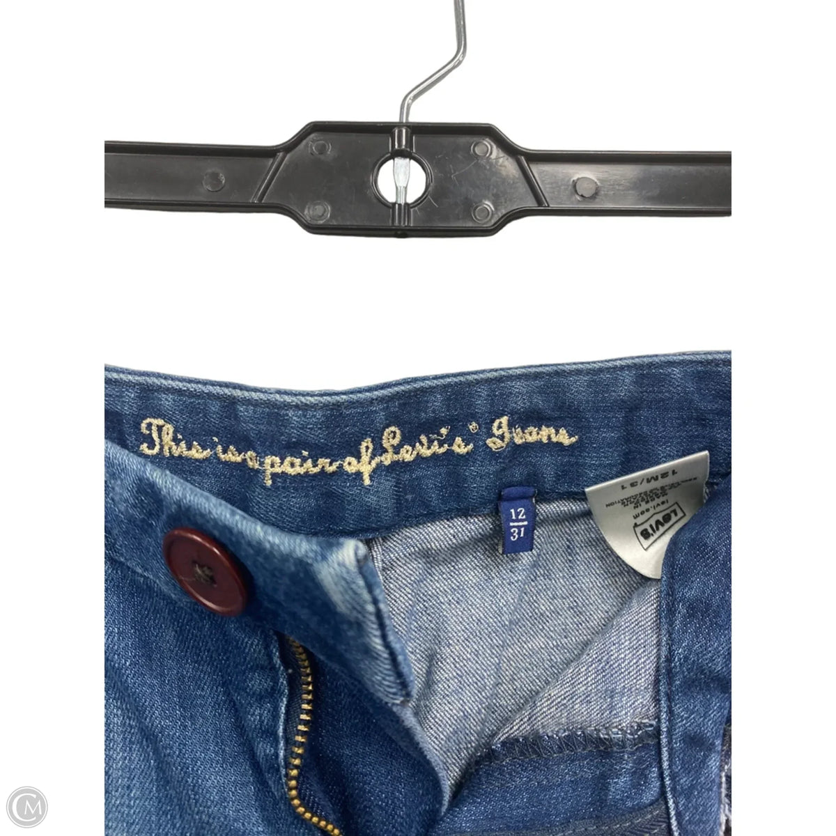 Jeans Flared By Levis In Blue, Size: 12