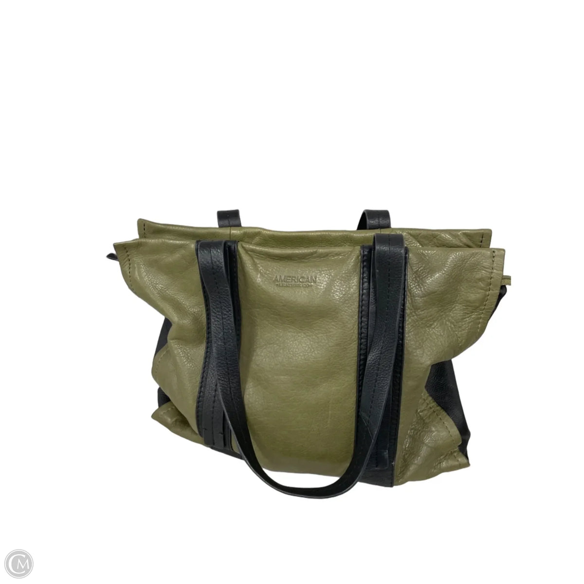 Tote Leather By Clothes Mentor, Size: Medium