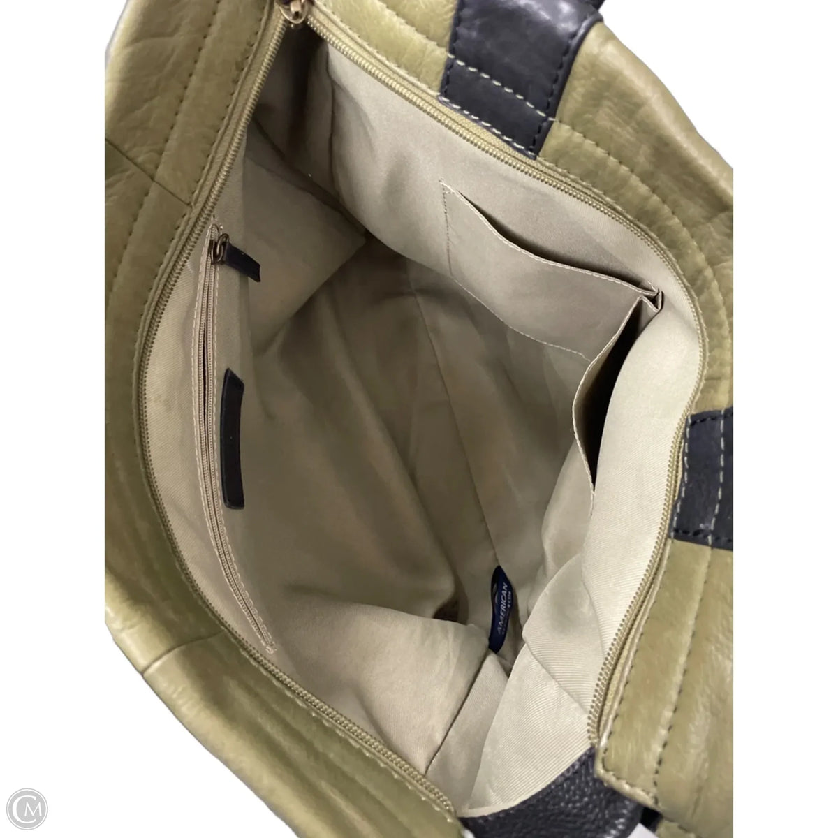 Tote Leather By Clothes Mentor, Size: Medium