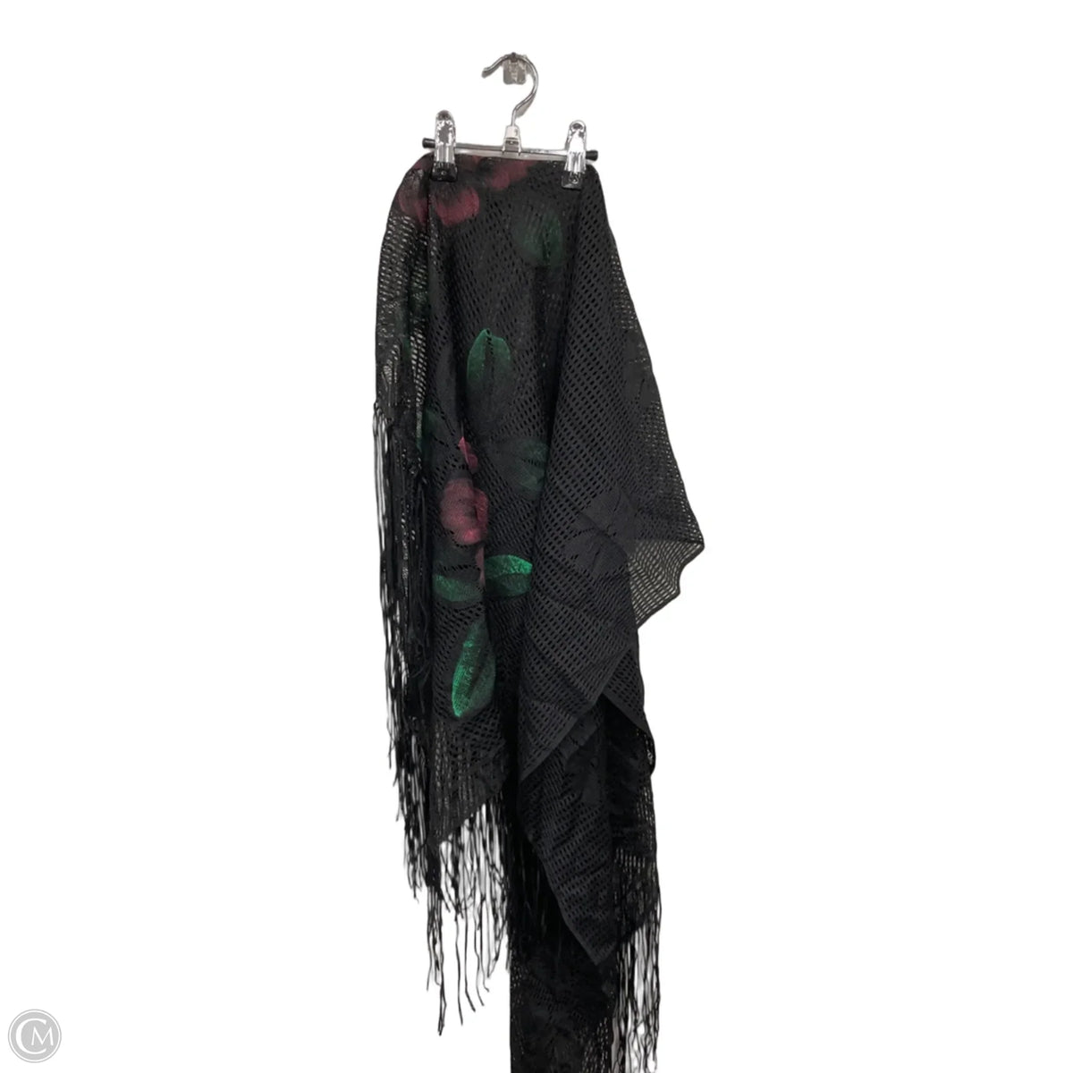 Shawl By Clothes Mentor In Black & Pink