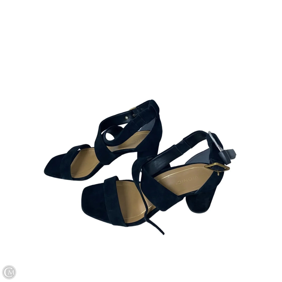 Sandals Heels Block By Vionic In Black, Size: 10