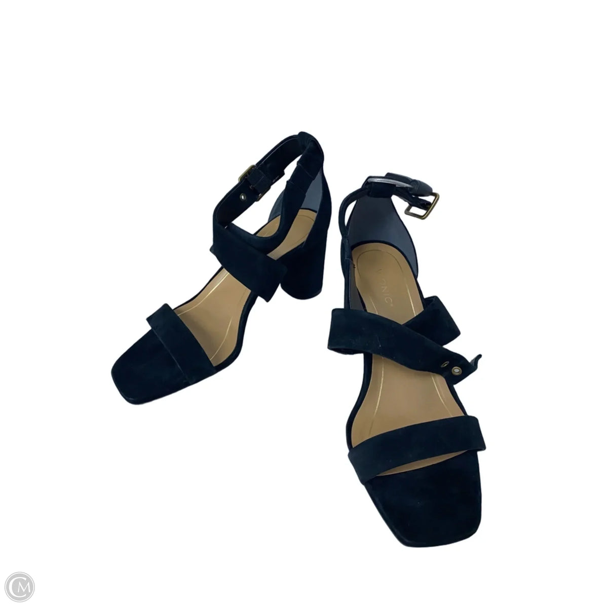 Sandals Heels Block By Vionic In Black, Size: 10