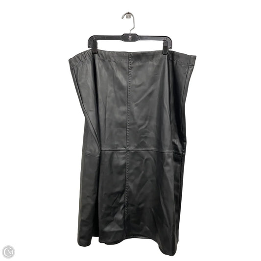 Skirt Midi By Max Studio In Black, Size: 3x
