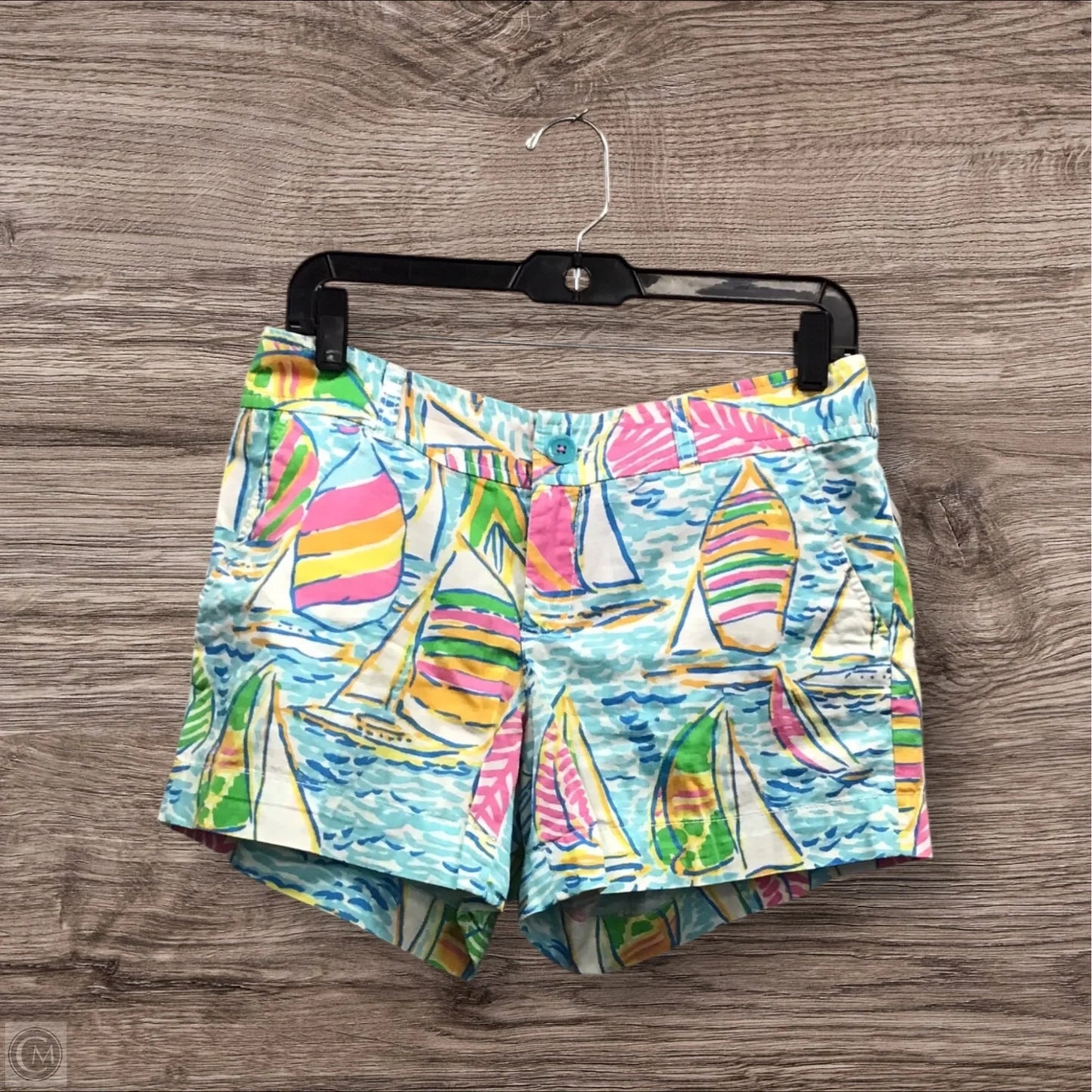 Shorts Designer By Lilly Pulitzer In Nautical Print, Size: 8