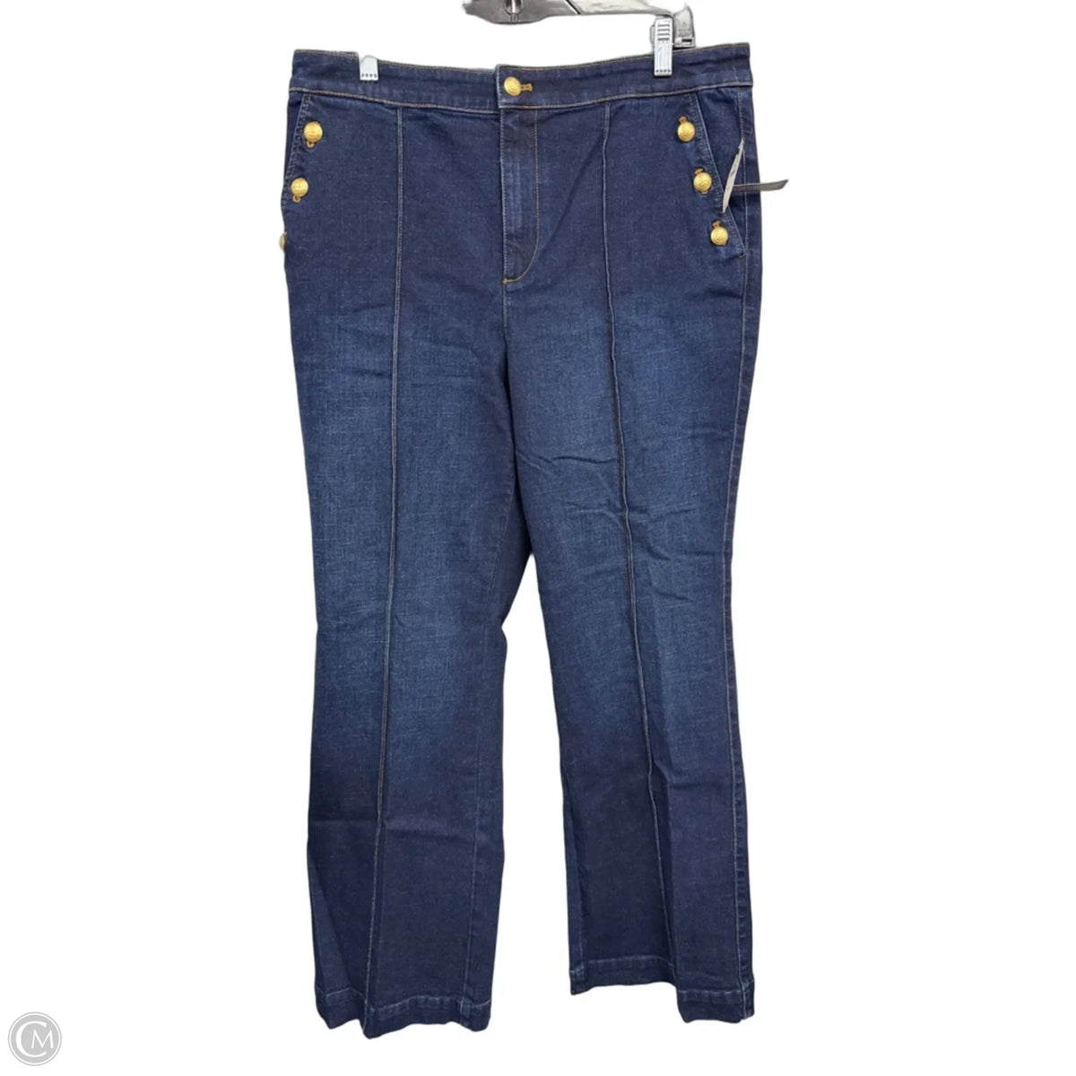 Jeans Flared By Talbots In Blue, Size: 14