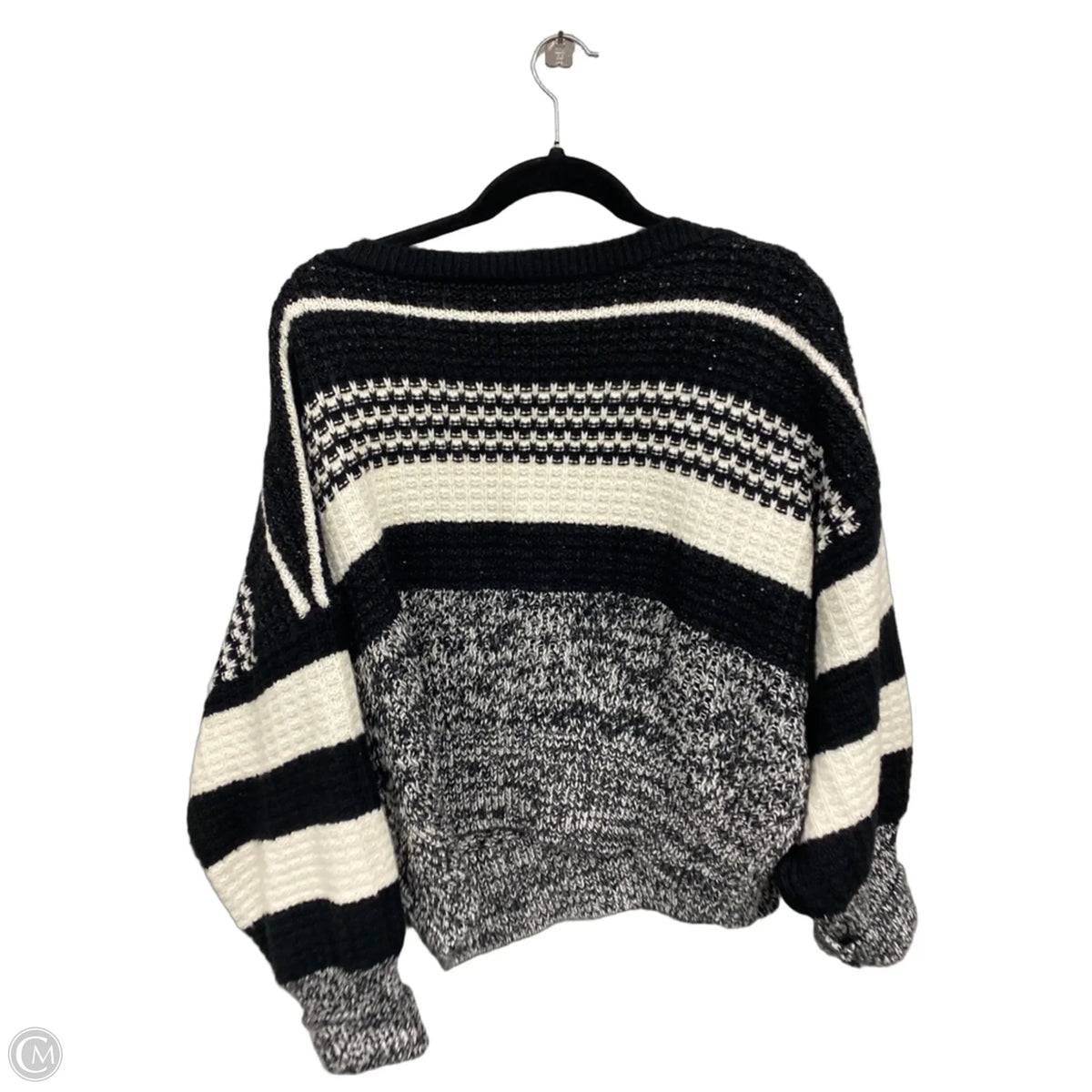 Sweater By Express In Black & Cream, Size: Xl