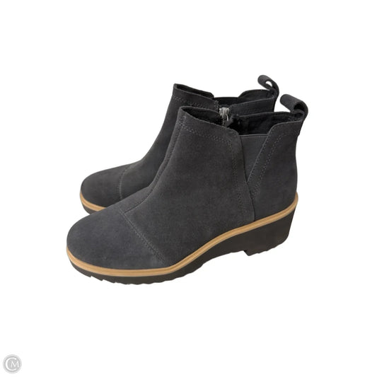Boots Ankle Heels By Toms In Grey, Size: 9