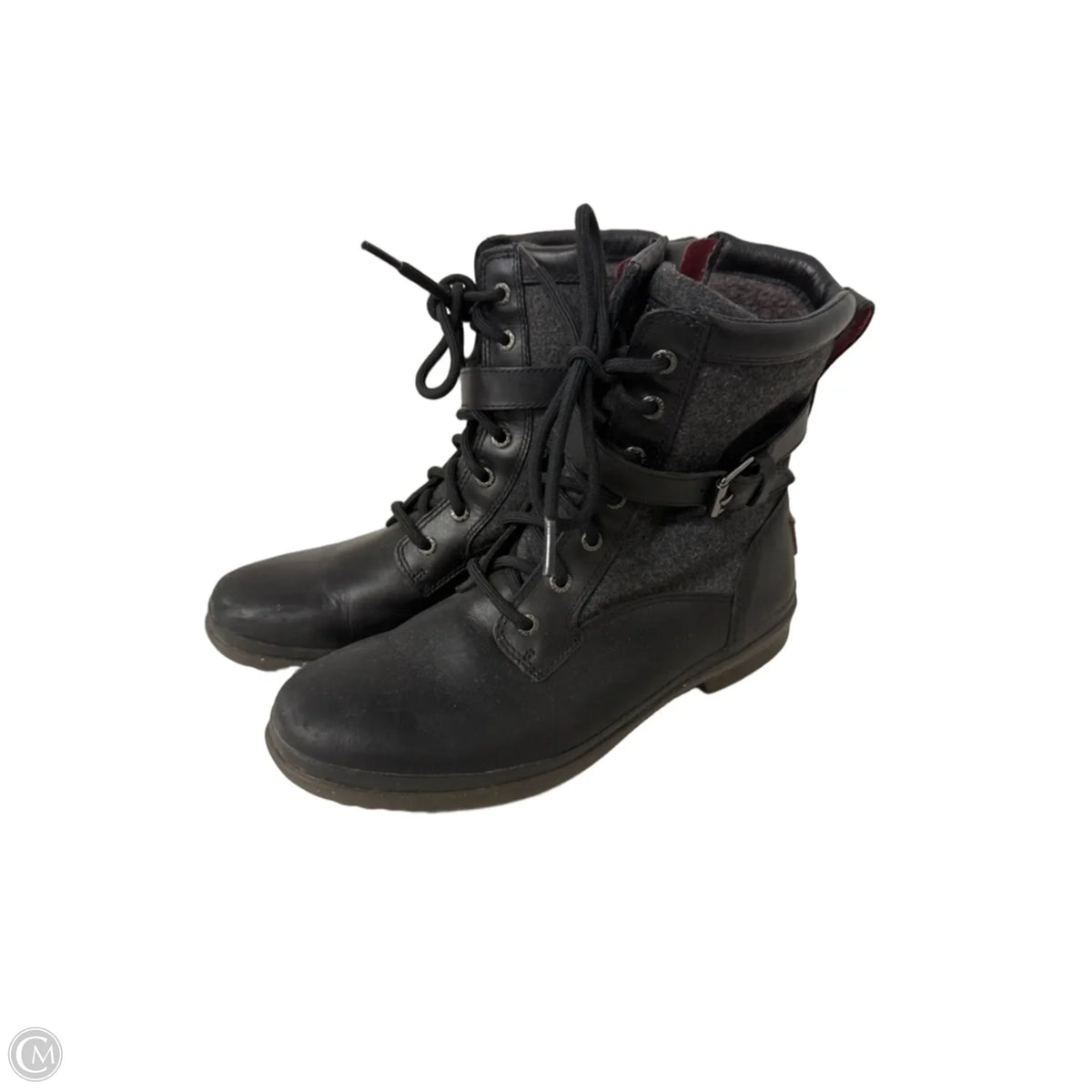 Boots Ankle Flats By Ugg In Black, Size: 9