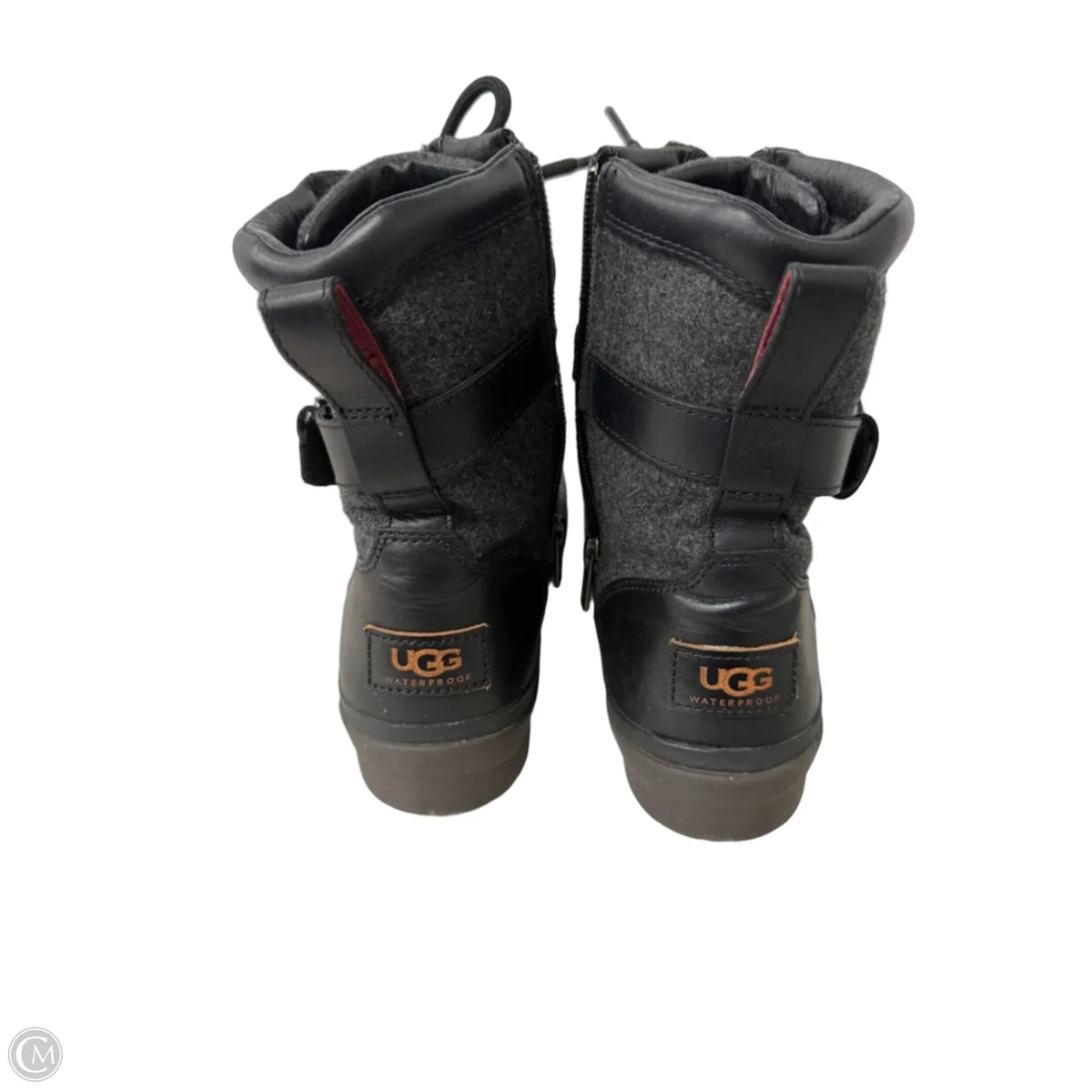 Boots Ankle Flats By Ugg In Black, Size: 9