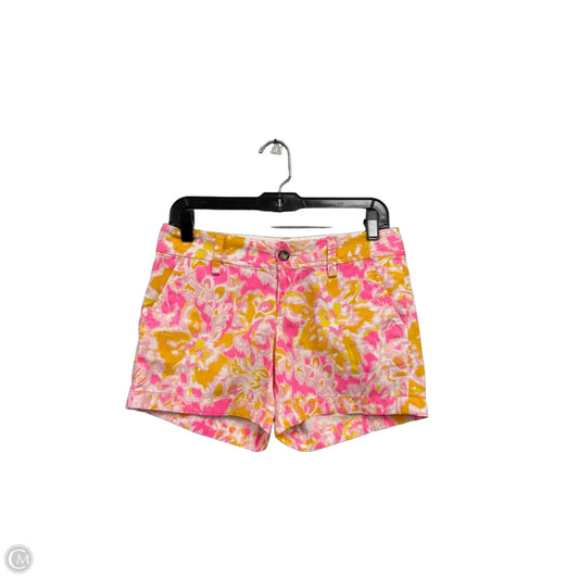 Shorts Designer By Lilly Pulitzer In Gold & Pink, Size: 0