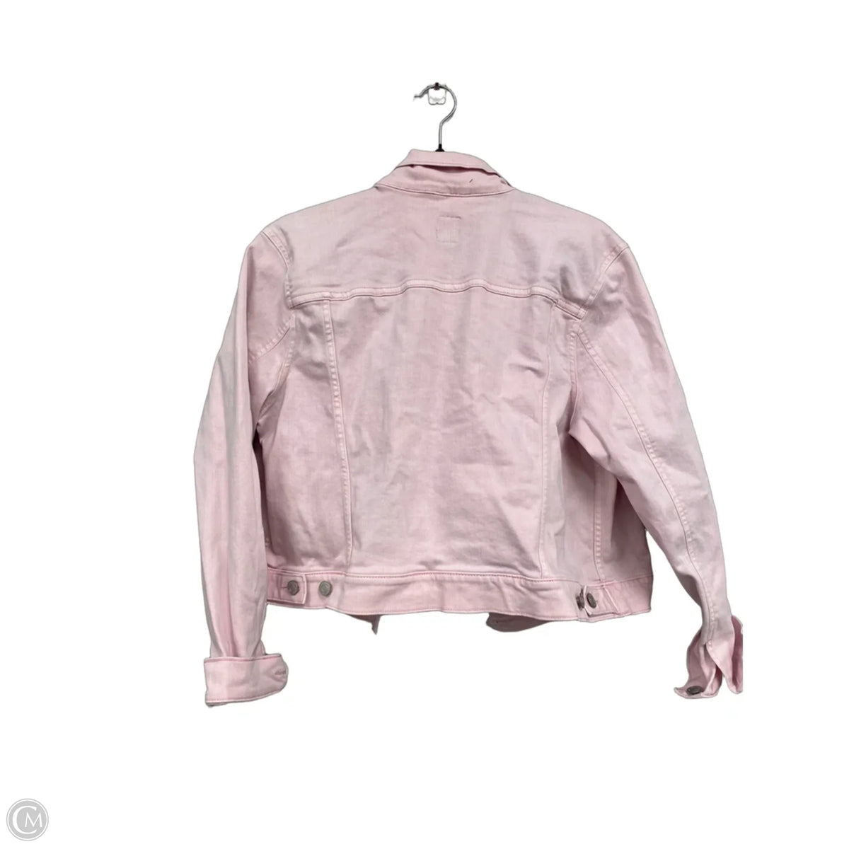 Jacket Denim By Gap In Pink, Size: Xl