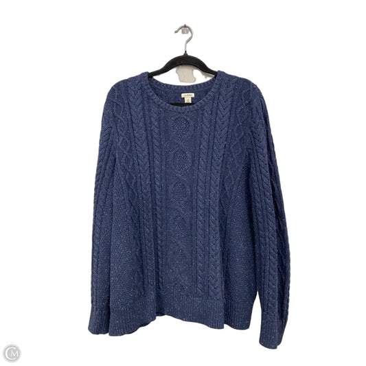 Sweater By L.l. Bean In Blue, Size: 2x
