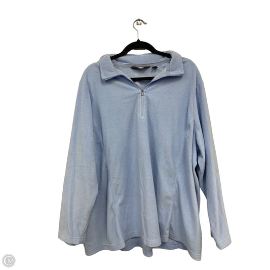 Jacket Fleece By Lands End In Blue, Size: 3x