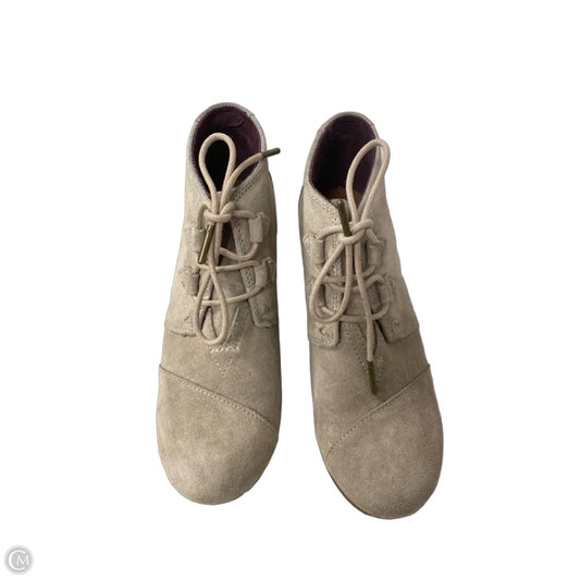 Boots Ankle Heels By Toms In Tan, Size: 8