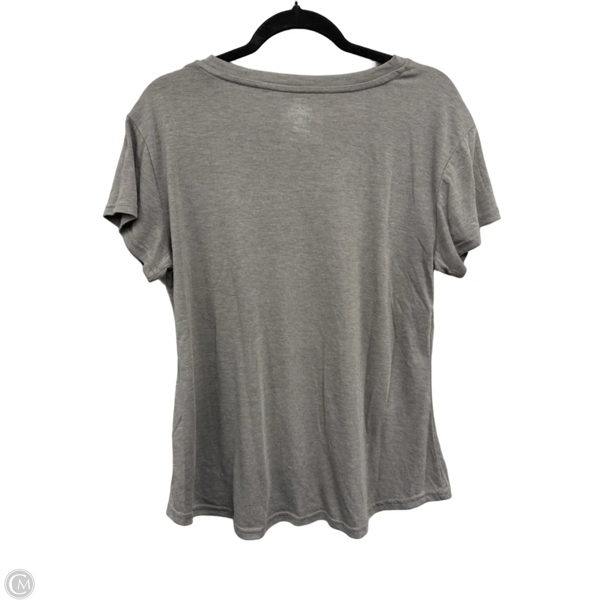 Top Short Sleeve Basic By Clothes Mentor In Grey, Size: L