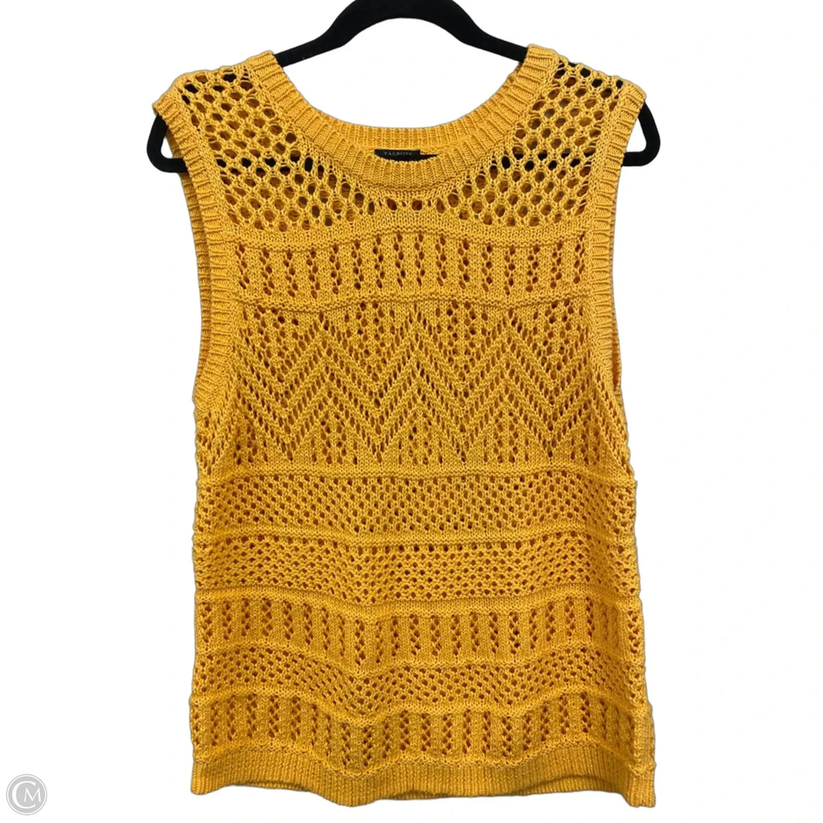 Sweater Short Sleeve By Talbots In Orange, Size: Lp