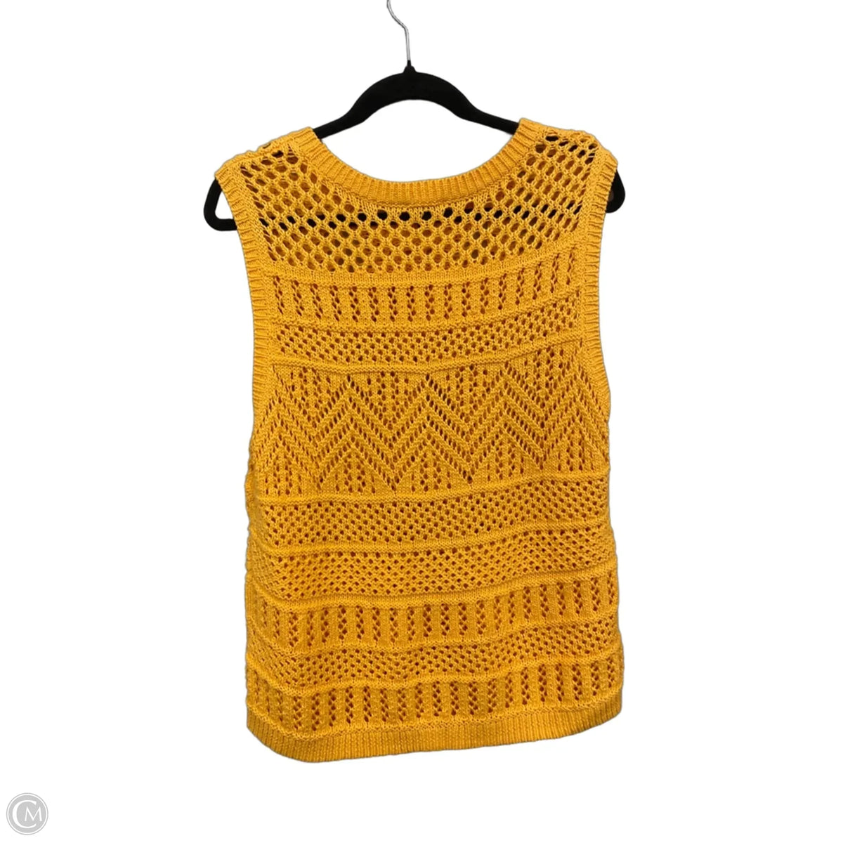 Sweater Short Sleeve By Talbots In Orange, Size: Lp
