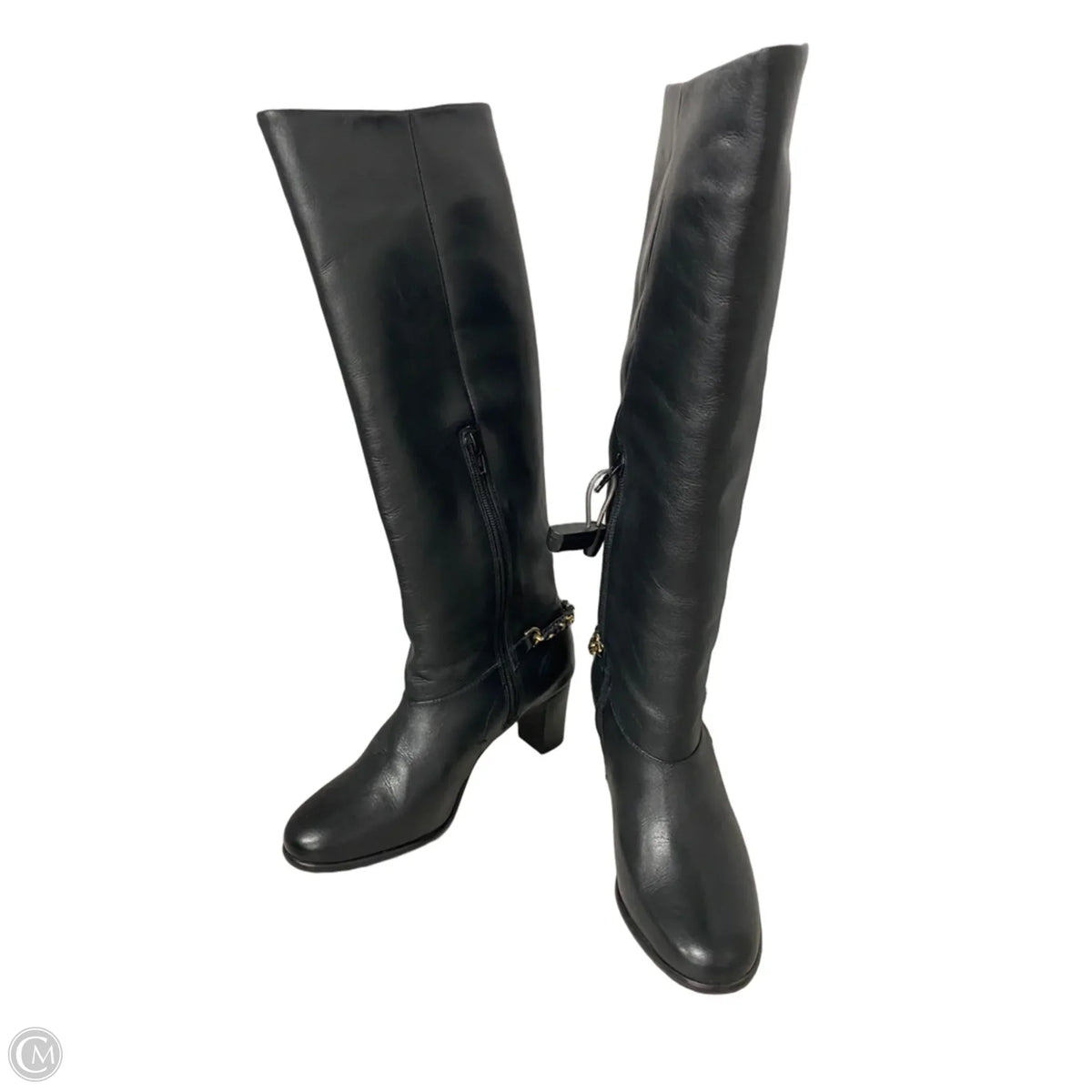 Boots Knee Heels By Johnston & Murphy In Black, Size: 6.5