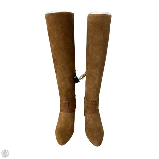 Boots Knee Heels By Louise Et Cie In Brown, Size: 7