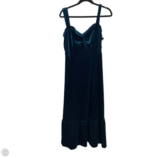 Dress Casual Midi By Betsey Johnson In Teal, Size: L