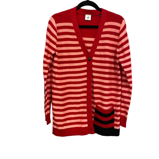 Cardigan By Cabi In Pink & Red, Size: M