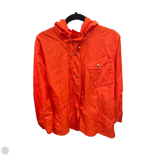Coat Raincoat By Lauren By Ralph Lauren In Orange, Size: Xl