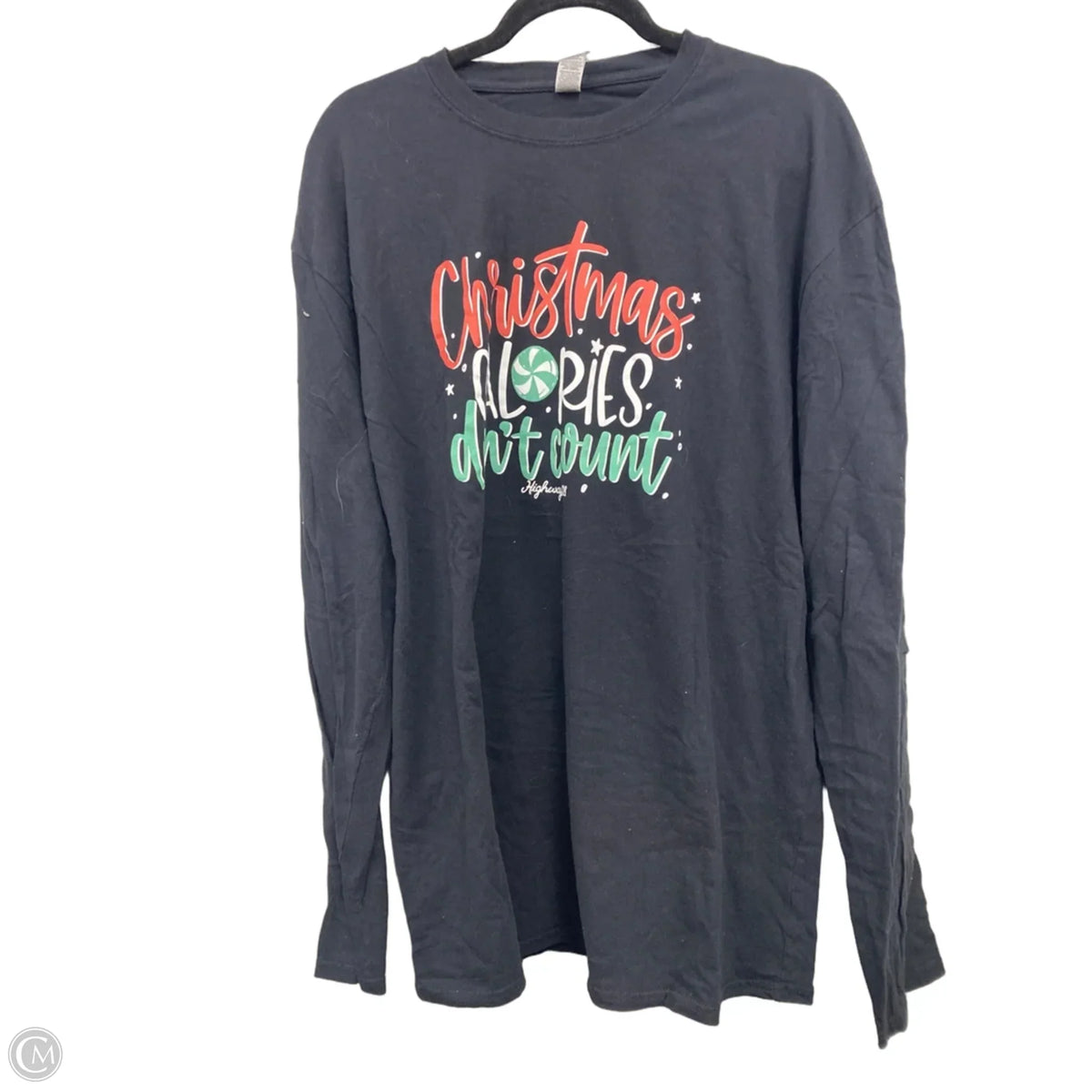 Top Long Sleeve Basic By Gildan In Black, Size: 2x
