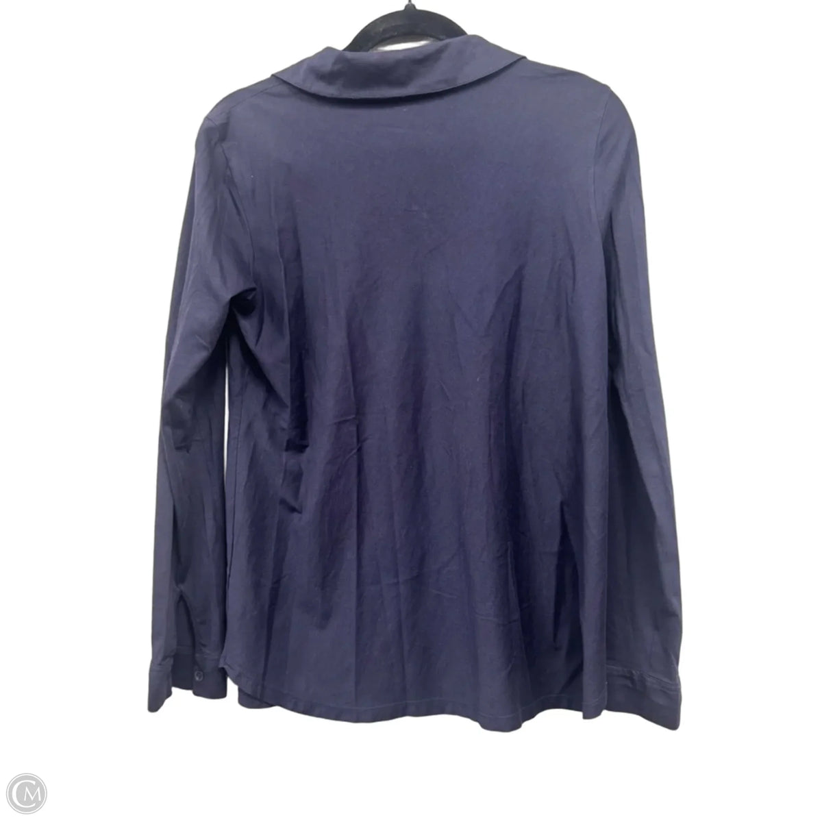 Top Long Sleeve Basic By Eileen Fisher In Navy, Size: Mp