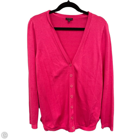 Sweater Cardigan By Talbots In Pink, Size: M