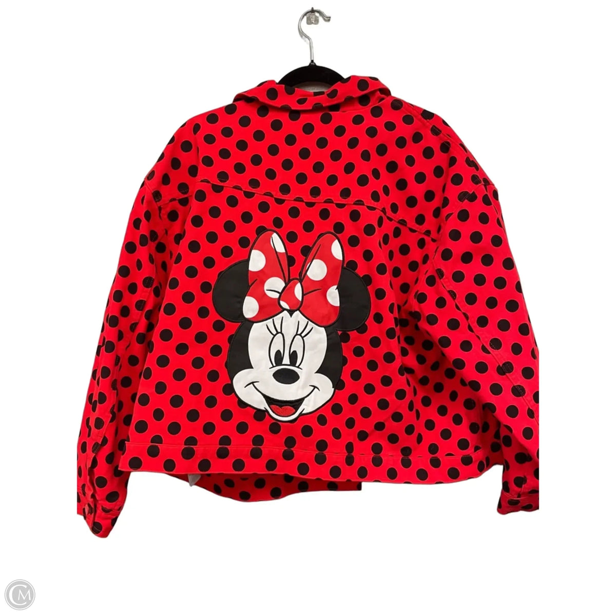 Jacket Denim By Disney In Black & Red, Size: 1x
