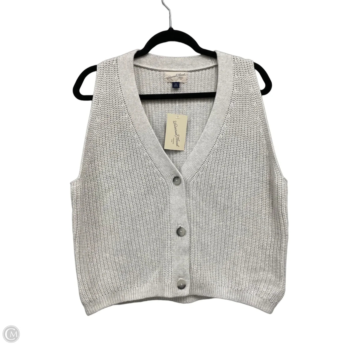 Vest Sweater By Universal Thread In Grey, Size: Xxl