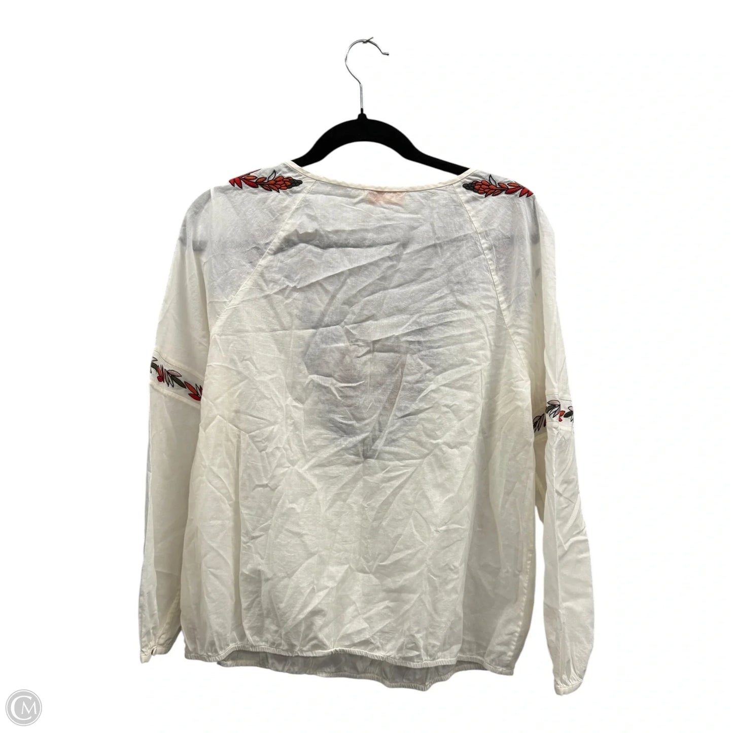 Top 3/4 Sleeve Designer By Tory Burch In Floral Print, Size: 10