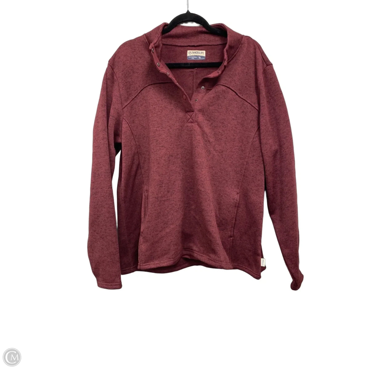 Jacket Fleece By Magellan In Maroon, Size: Xl