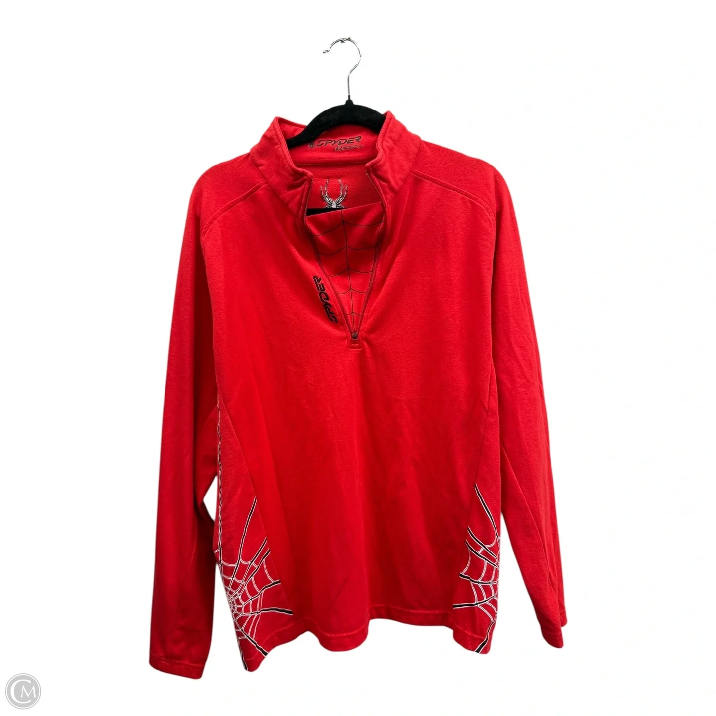 Athletic Jacket By Spyder In Red, Size: L