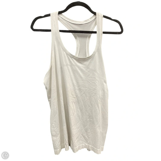 Athletic Tank Top By Lululemon In Cream, Size: M