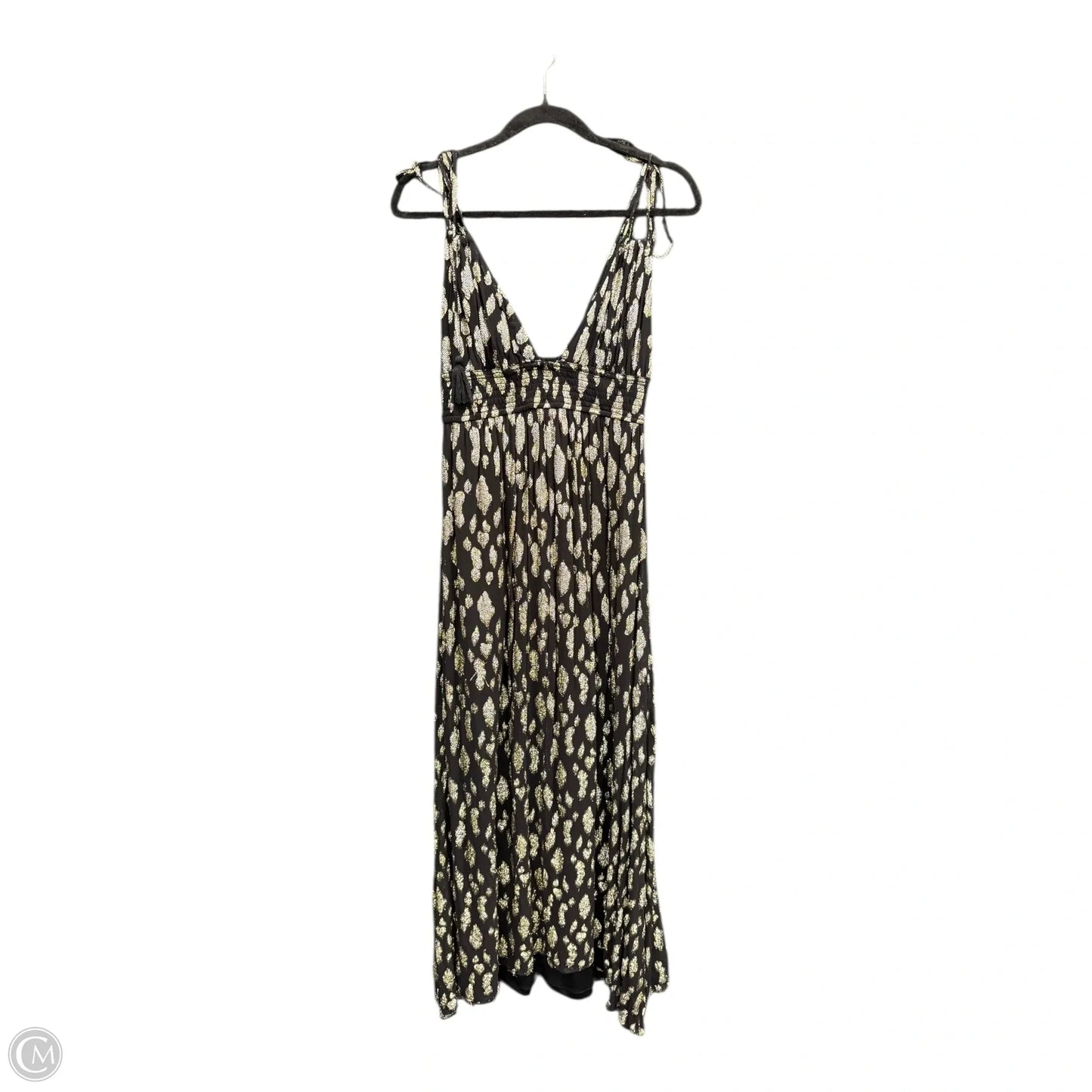 Dress Party Long By Altard State In Black & Gold, Size: S